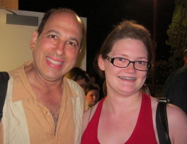 Michael Kostroff with his wife, Jennifer Sheneman.